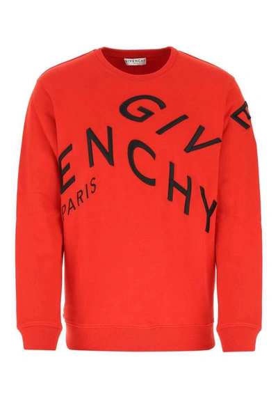 Shop Givenchy Refracted Sweatshirt In Red