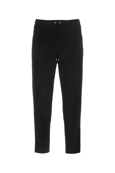 Shop Moncler Drawstring Pants In Black