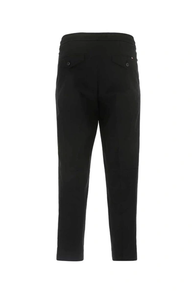 Shop Moncler Drawstring Pants In Black