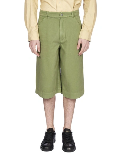 Shop Kenzo Embroidered K Knee In Green