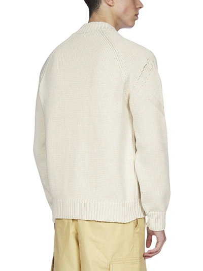 Shop Jacquemus Le Pull Grain Sweater In White