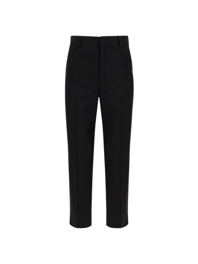 Shop Valentino Straight Fit Tailored Pants In Black