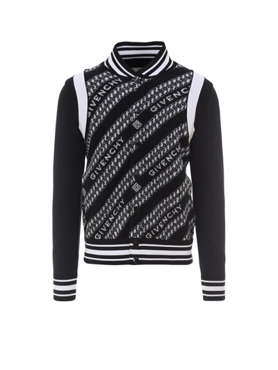 Shop Givenchy Chain Jacquard Bomber Jacket In Multi