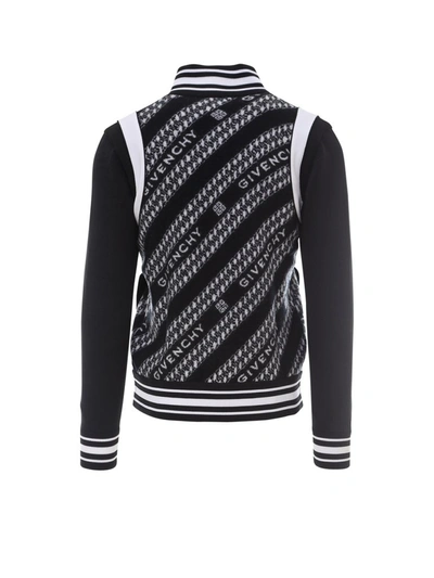 Shop Givenchy Chain Jacquard Bomber Jacket In Multi