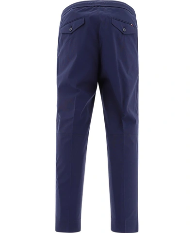 Shop Moncler Drawstring Pants In Blue