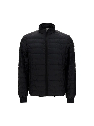 Shop Prada Zipped Padded Jacket In Black