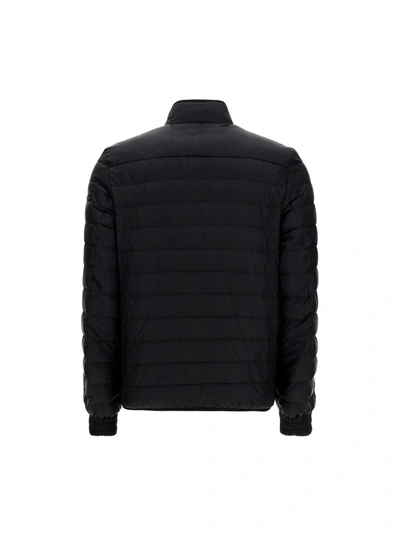 Shop Prada Zipped Padded Jacket In Black