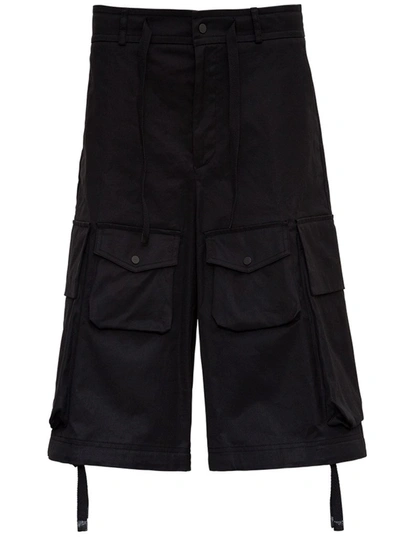 Shop Moncler Genius Moncler 1952 Cargo Bermuda Shorts In Black