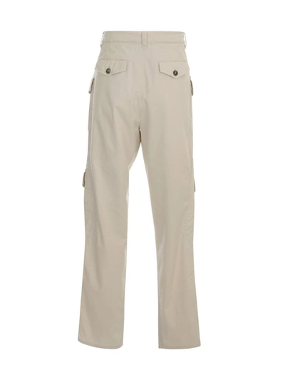 Shop Brunello Cucinelli Straight Leg Cargo Pantss In White