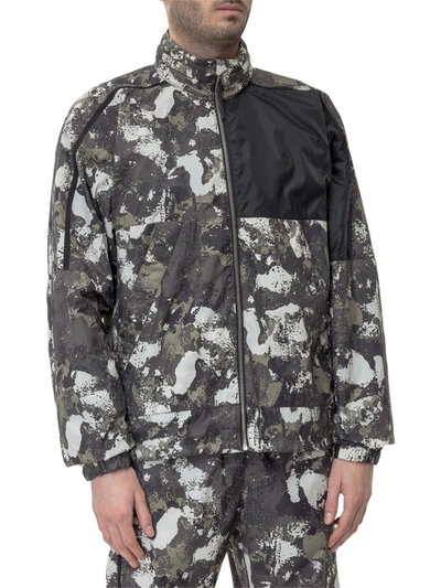 Shop Marcelo Burlon County Of Milan Camouflage Zipped Jacket In Multi