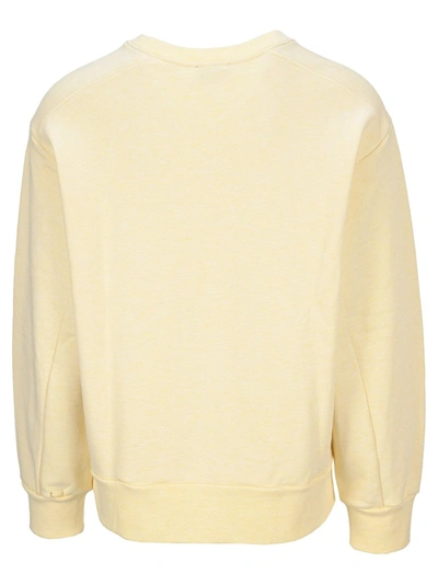 Shop Apc A.p.c Guitar Logo Printed Sweatshirt In Yellow