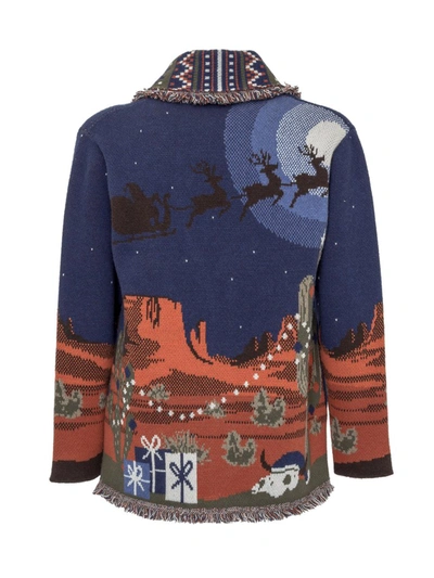 Shop Alanui Western Landscape Cardigan In Multi