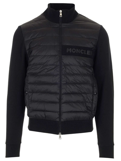 Shop Moncler Zipped Blouson Jacket In Black