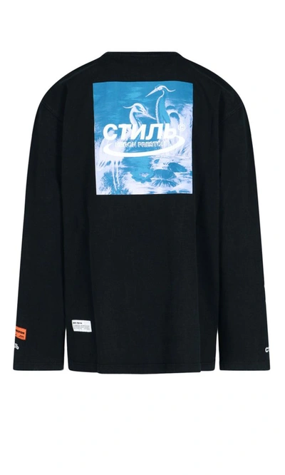 Shop Heron Preston Logo Patch Sweatshirt In Black