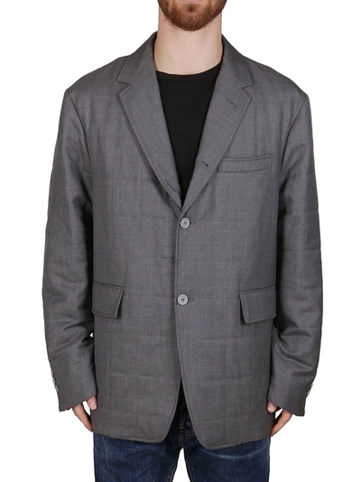 Shop Thom Browne Single Breasted Jacket In Grey