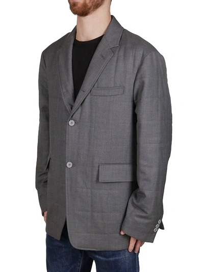 Shop Thom Browne Single Breasted Jacket In Grey