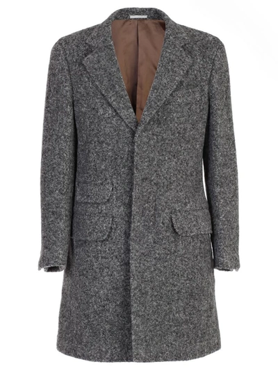 Shop Brunello Cucinelli Flap Pocket Coat In Grey