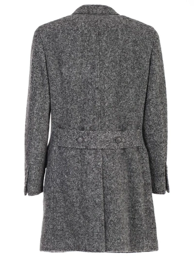 Shop Brunello Cucinelli Flap Pocket Coat In Grey