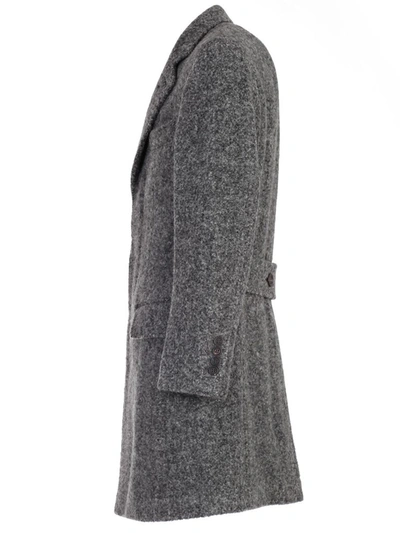 Shop Brunello Cucinelli Flap Pocket Coat In Grey