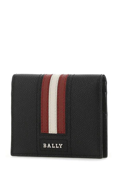 Shop Bally Talder Striped Cardholder In Black
