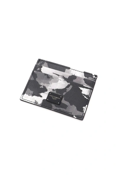 Shop Dolce & Gabbana Camouflage Cardholder In Multi