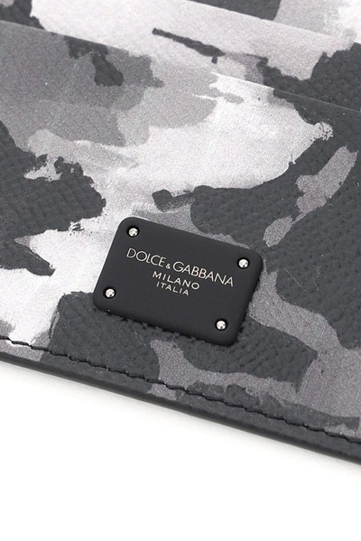 Shop Dolce & Gabbana Camouflage Cardholder In Multi