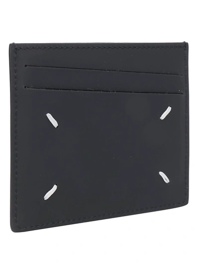 Shop Maison Margiela Stitch Detail Cardholder In Black