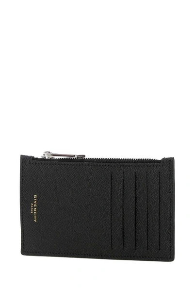 Shop Givenchy Logo Zipped Cardholder In Black