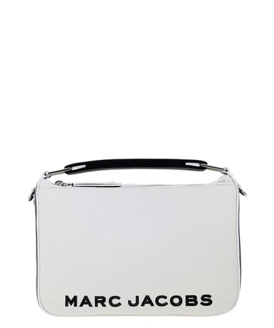 Shop Marc Jacobs The Colorblock Softbox Handbag In White