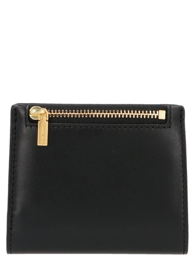 Shop Tory Burch Lee Radziwill Mini Wallet In Black