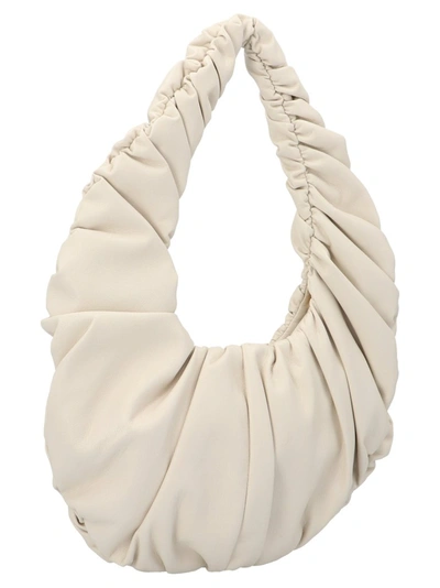 Shop Nanushka Anja Baguette Vegan Leather Shoulder Bag In White