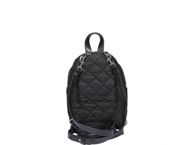 Shop Moschino Quilted Logo Backpack In Black