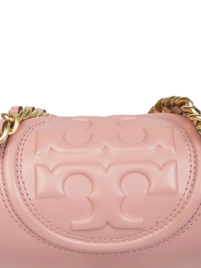 Shop Tory Burch Fleming Small Shoulder Bag In Pink