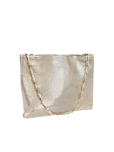 Shop Paco Rabanne Pixel Shoulder Bag In Gold