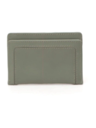 Shop See By Chloé Pineapple Logo Plaque Cardholder In Green