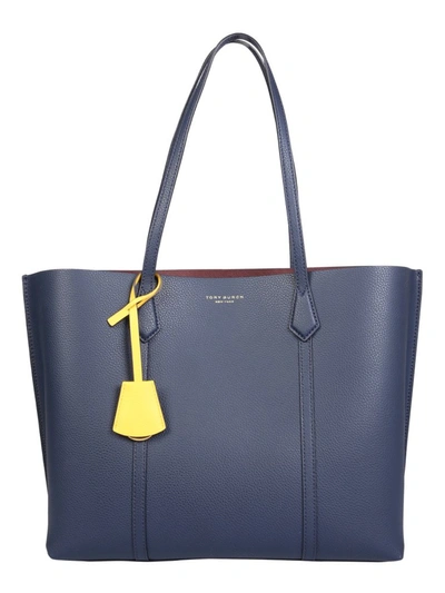 Shop Tory Burch Perry Triple Compartment Tote Bag In Blue