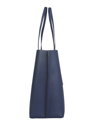 Tory Burch Perry T Monogram Triple Compartment Tote Bag - Royal Navy