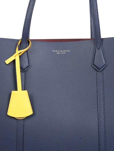 Shop Tory Burch Perry Triple Compartment Tote Bag In Blue