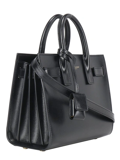 Shop Saint Laurent Classic Sac De Jour Nano Tote Bag In Black