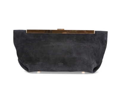 Shop Khaite Aimee Envelop Clutch Bag In Black