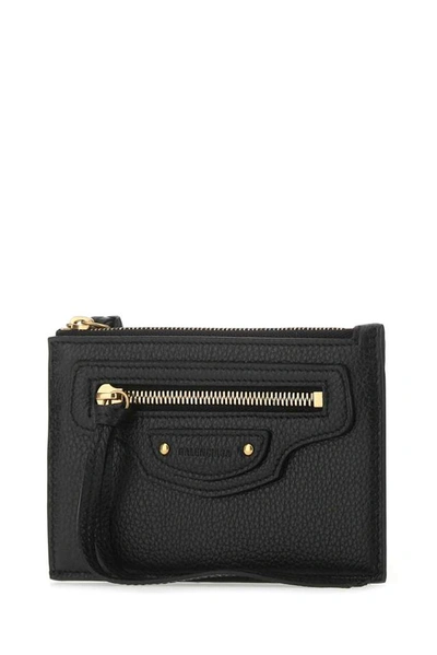 Shop Balenciaga Neo Classic Coin Case In Black