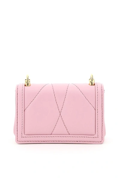Shop Dolce & Gabbana Devotion Micro Shoulder Bag In Pink