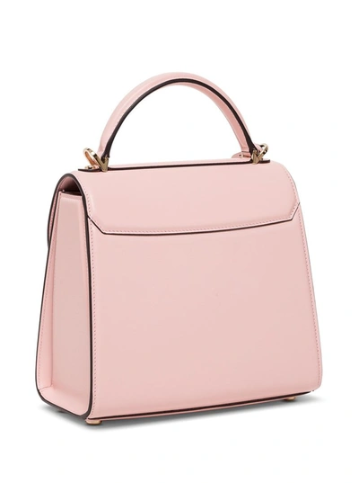 Shop Ferragamo Salvatore  Boxyz Medium Handbag In Pink