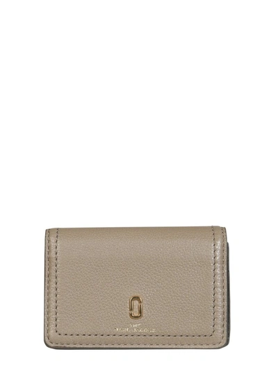 Shop Marc Jacobs The Softshot Business Card Case In Grey