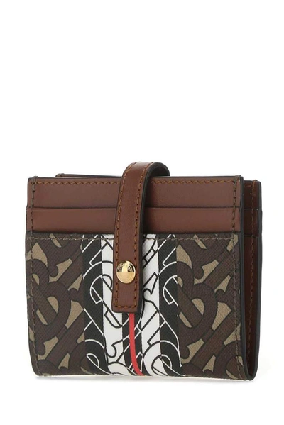 Shop Burberry Monogram Stripe Folding Card Case In Multi