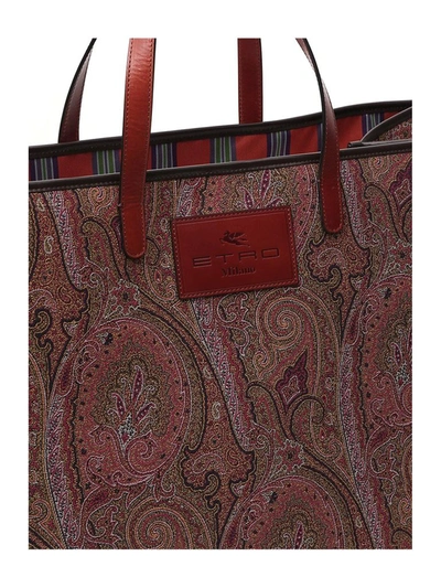 Shop Etro Paisley Shopper Tote Bag In Multi