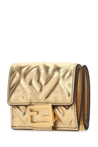 Shop Fendi Tri In Gold