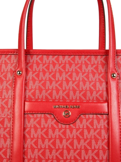 Shop Michael Michael Kors Beck Medium Tote Bag In Red