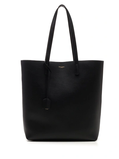 Shop Saint Laurent N/s Shopping Tote Bag In Black