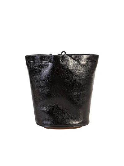 Shop Maison Margiela Tabi Bucket Bag In Black